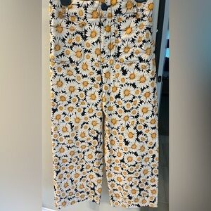 Anthropologie Colette Cropped Wide Legged Pants